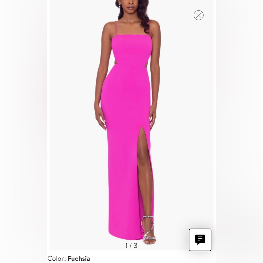 Xscape cutout and slit evening gown. NWT/never worn. Purchased at Nordstrom (4P)